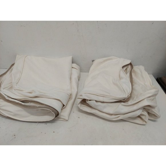 Pottery Barn- Comfort Roll Arm Loveseat Slipcover Box Washed Linen, Ivory, OPEN - Picture 9 of 12